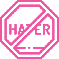 haters Sticker by Postgrain