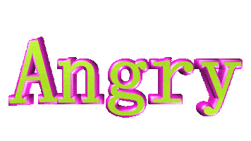 angry text Sticker