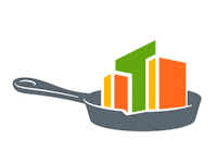 Catering Frying Pan Sticker by The Town Kitchen