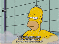 homer simpson steam room GIF