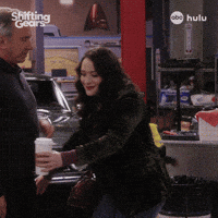 Kat Dennings Hug GIF by ABC Network
