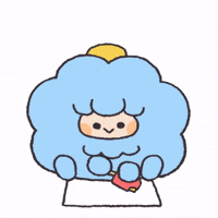snowbfriends love heart kawaii baby GIF