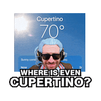 Perfect Weather Cupertino Sticker