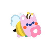 Flower Flying Sticker