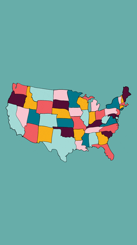 Map 50States GIF by Ample Hills Creamery