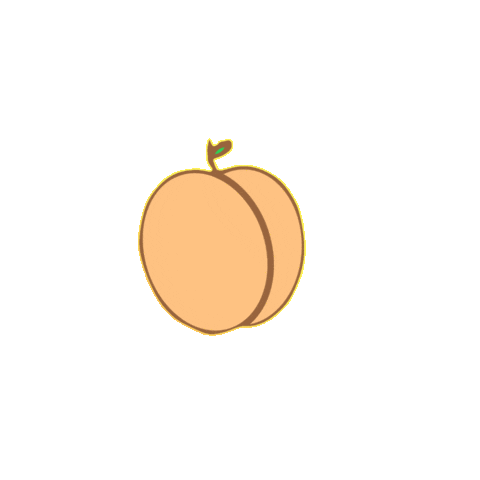 Peach Sticker