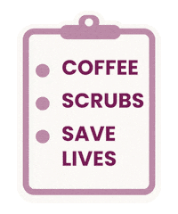 Coffee Scrubs Sticker by FlexCare Medical Staffing