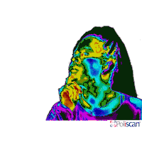 Apontando Pensando Sticker by Poliscan