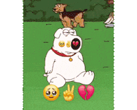 Sad Brian Griffin Sticker