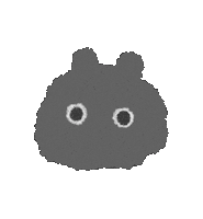 thebunmeo bunny studio ghibli totoro dust bunny Sticker