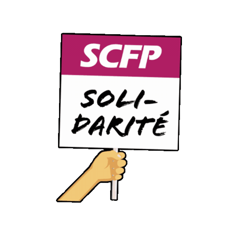 Union Solidarity Sticker by CUPE SCFP