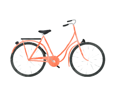 Bike Bicycling Sticker by Lara Paulussen