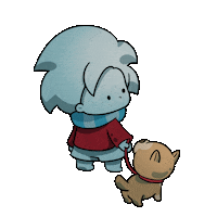 Dog Love Sticker by Ai and Aiko