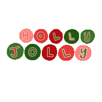 katiedensondesigns christmas holly jolly kdd katiedensondesigns Sticker