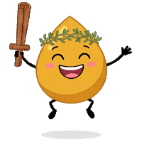 Happy Jump Sticker by Danuba Garden