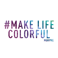 rainbow colors Sticker by Morphe