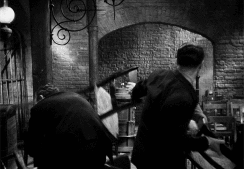 alfred hitchcock chair fight GIF by Maudit
