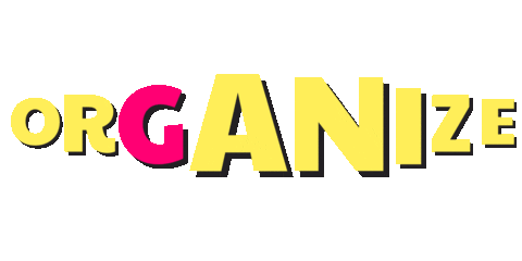 Organize Power To The People Sticker by Casa Blue