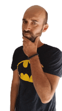 iltecnomaniaco thinking mmm bho pensare Sticker