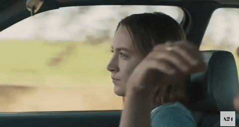 driving greta gerwig GIF by Alex Bedder