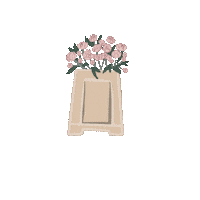 ByKyriamckie pink design flower blush Sticker