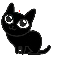 Cat Love Sticker by Vucka
