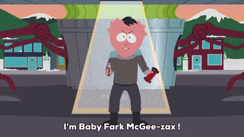 spaceship baby fark mcgee-zax GIF by South Park 