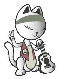 Cat Love Sticker by Anekke