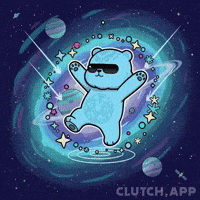Floating Sci Fi GIF by Kanpai Pandas