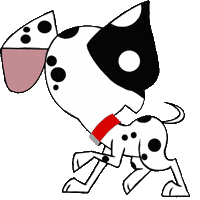 Dog Chasing Sticker