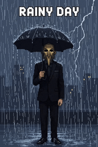ABCNT rain storm lightning umbrella GIF