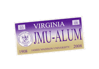 Car Graduating Sticker by James Madison University