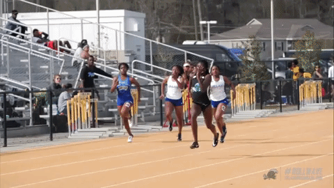 track & field wave GIF by GreenWave