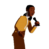 Janelle Monae Mic Drop Sticker by NETFLIX