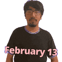 February 13 Sticker