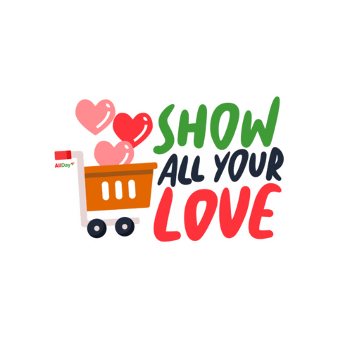 alldaysupermarket giphygifmaker love allday allday supermarket Sticker