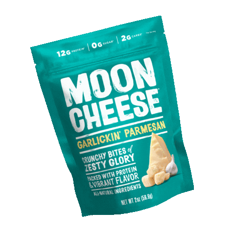 mooncheesesnacks giphyupload mooncheese moon cheese garlic parm Sticker