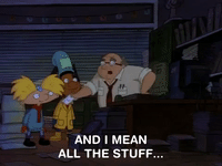 hey arnold nick splat GIF