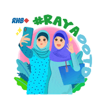 RHBGroupMY money ootd bank raya Sticker