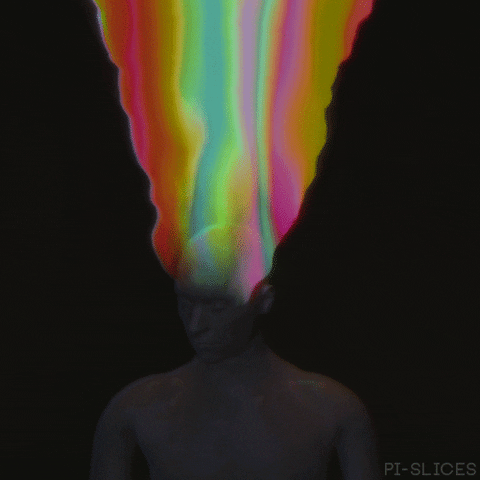 pislices giphyupload loop rainbow trippy GIF