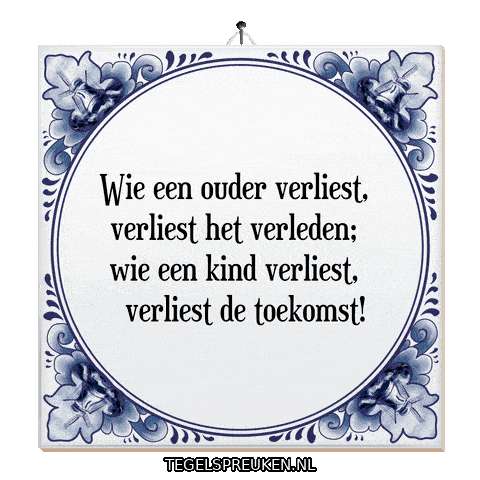 Wijsheid Spreuk Sticker by Tegelspreuken.nl