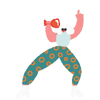ashmclaughlin dance fun party dancing Sticker