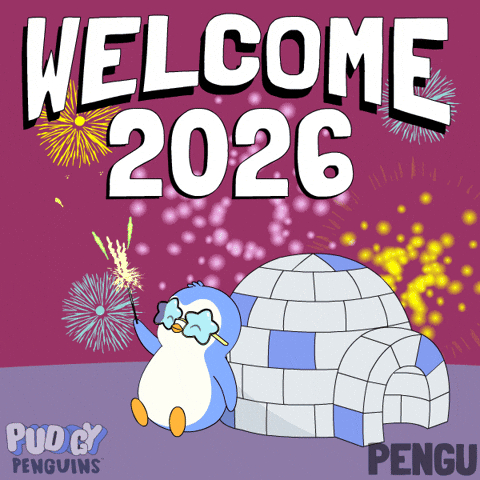 New Year Penguin GIF by Pudgy Penguins