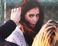 admire lily collins GIF