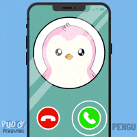 Calling I Love You GIF by Pudgy Penguins