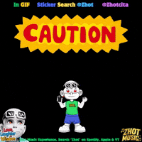 Warning Sign Attention GIF by Zhot Music