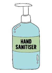 Hand Sanitizer Sticker by Garage Sale Trail