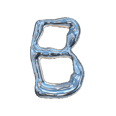 B Font Sticker