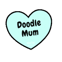 Heart Love Sticker by Muddy Paws