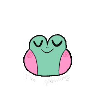 zoe_p plant frog garden zen Sticker